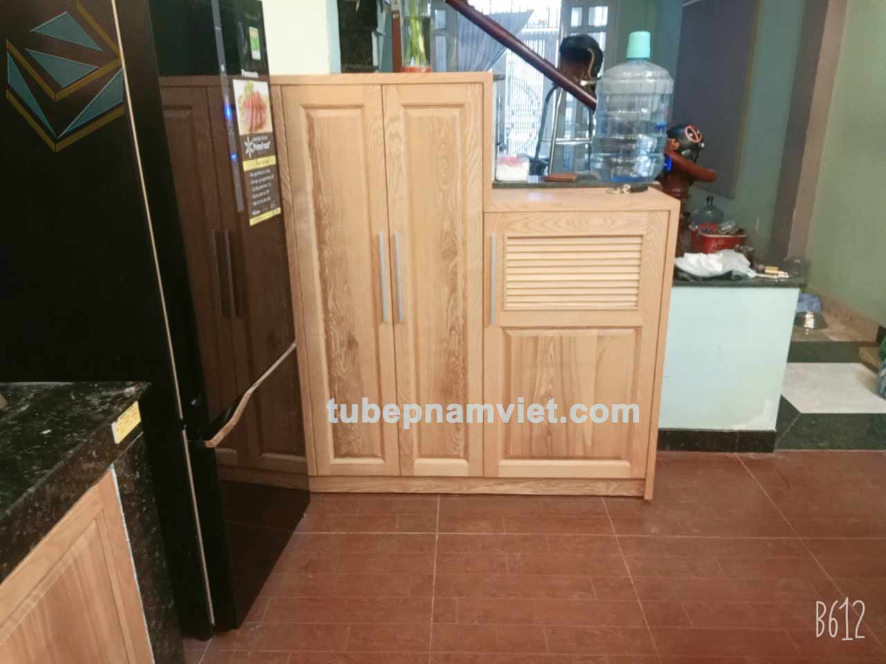 tủ đồ khô thuộc công trình-thi-công tủ bếp gỗ tần bì quận Tân Phú