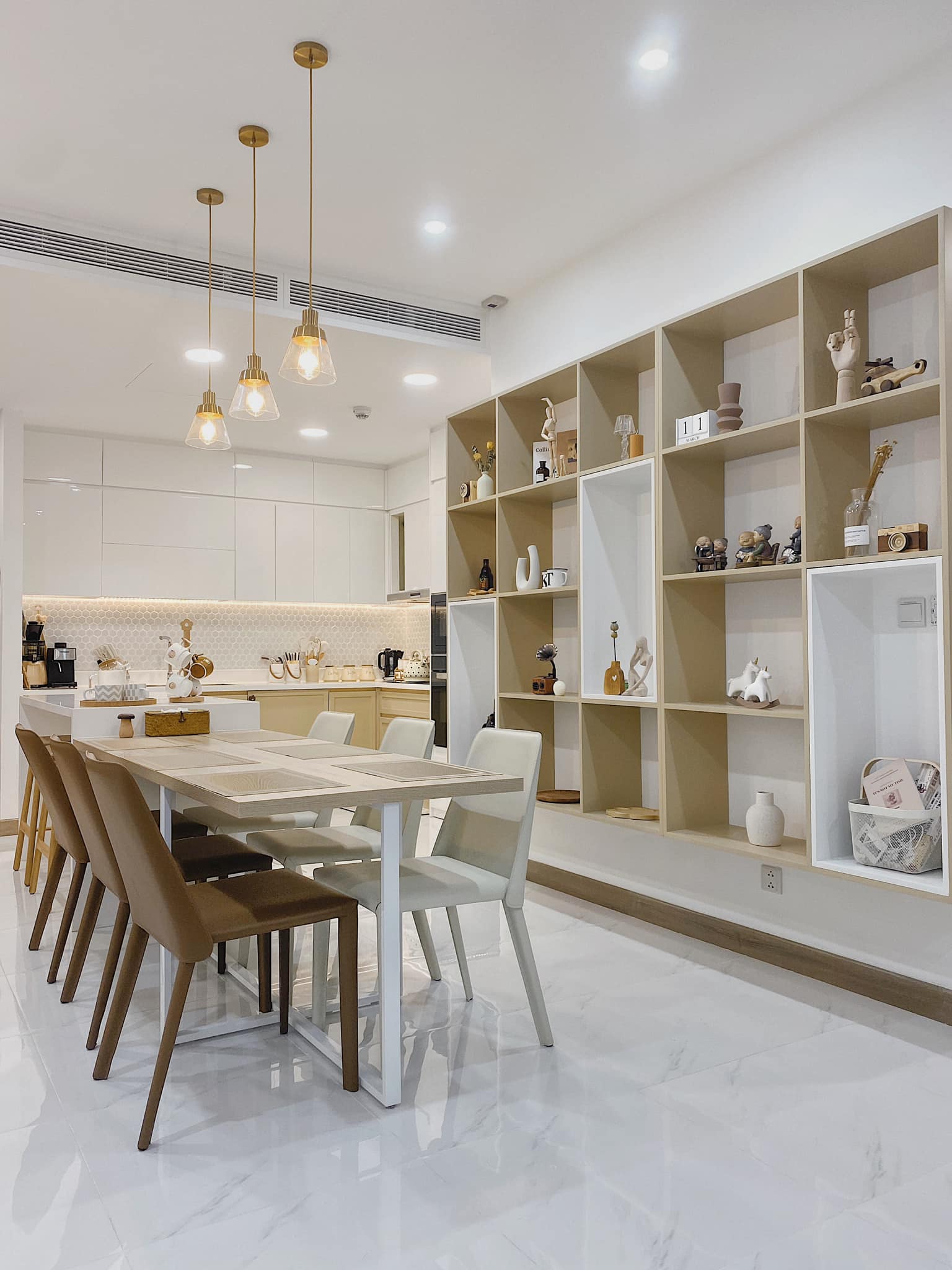 Thiết kế phòng bếp theo phong cách tối giản hiện đại