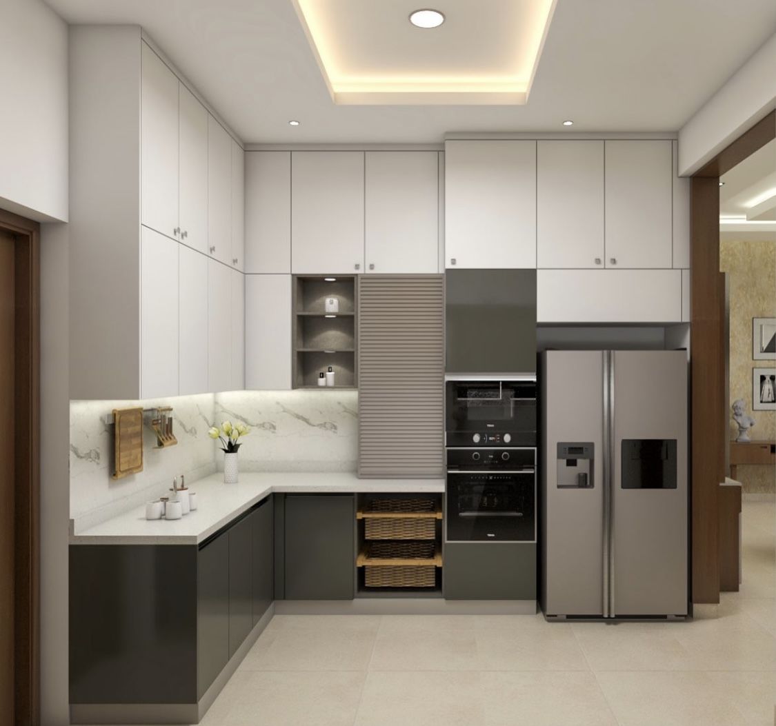 Tủ bếp được sản xuất từ vật liệu bền chắc, vừa sang trọng vừa bảo vệ sức khoẻ.