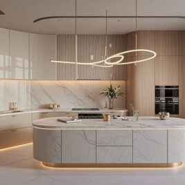 Sự kết hợp hài hòa giữa chất liệu cao cấp và thiết kế châu Âu tinh tế, mang lại trải nghiệm sống khác biệt.