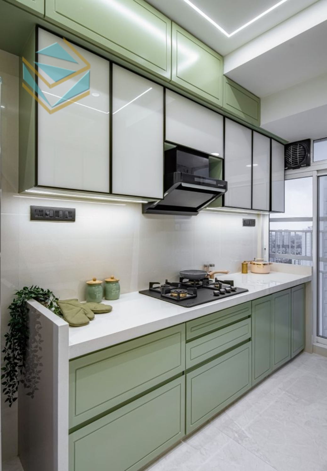 Trang bị phụ kiện âm tủ hiện đại, tối ưu từng ngóc ngách trong không gian bếp.