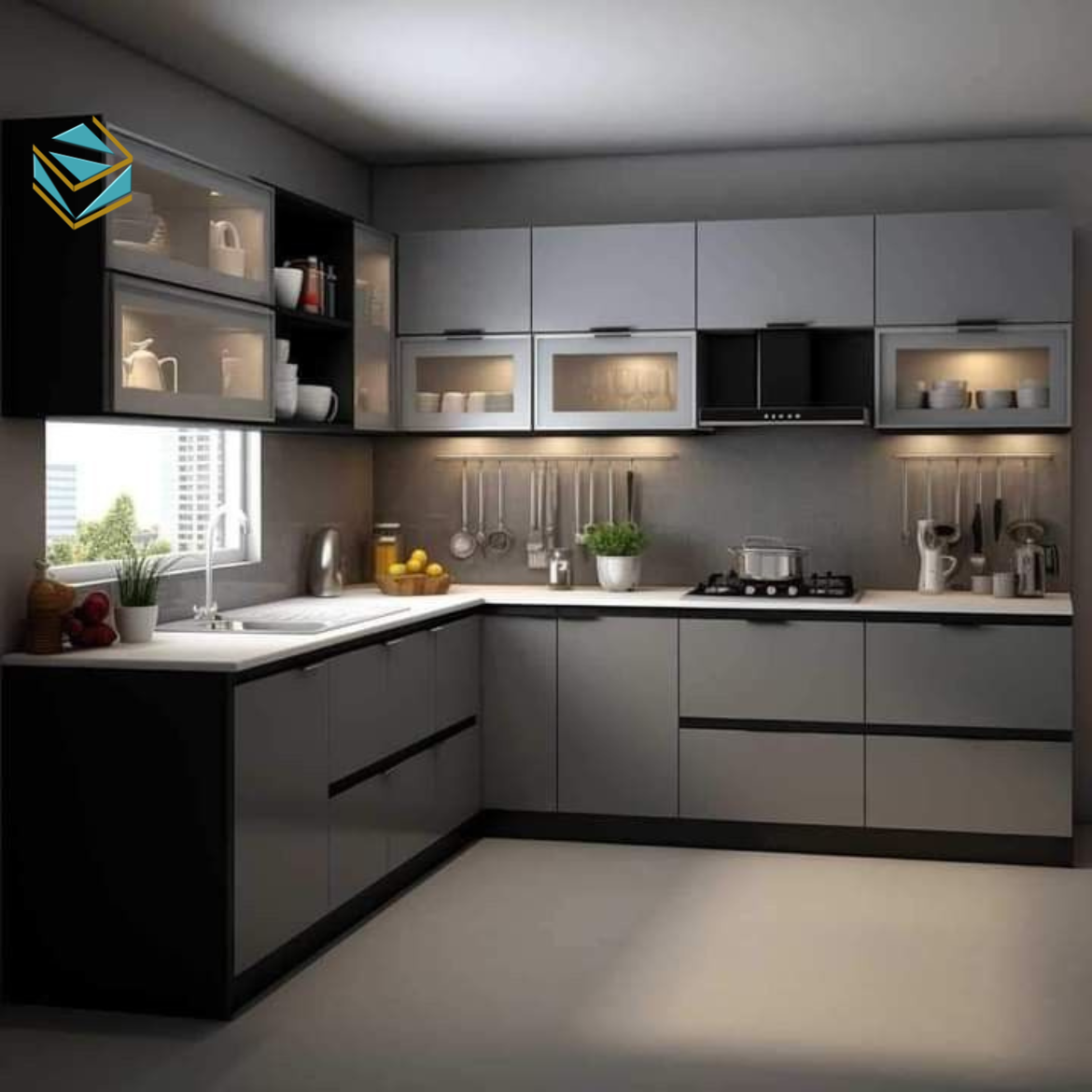 Chiếu sáng giúp tủ bếp nổi bật và tiện lợi hơn khi nấu ăn. Rất nhiều gia chủ quên lắp đèn led tủ bếp, khiến không gian tối và thiếu điểm nhấn.