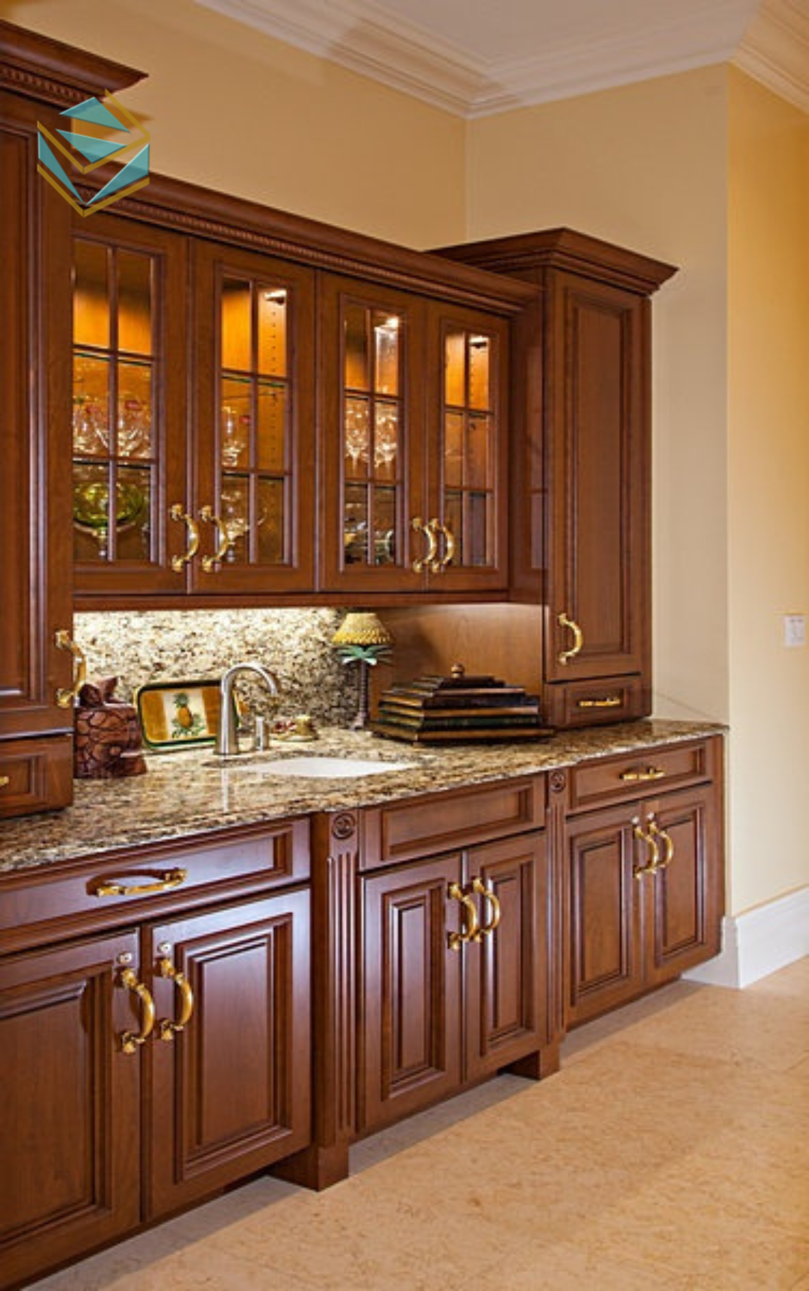 Tủ bếp gỗ sồi mang lại nét sang trọng, độ bền vượt thời gian và thân thiện với không gian sống.