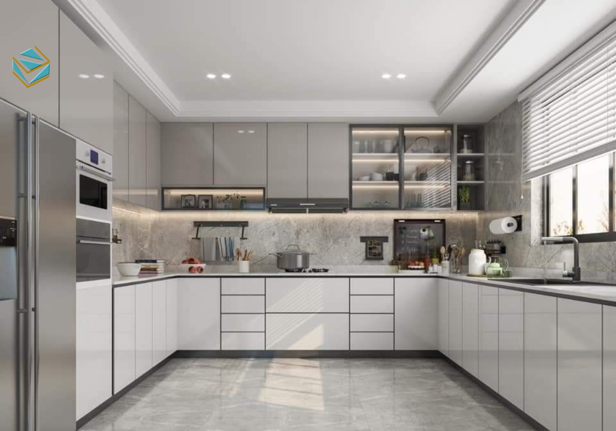 Màu xanh pastel mang lại cảm giác thư giãn, mát mẻ và phù hợp với không gian nhà phố hiện đại.