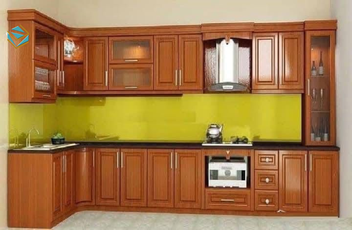 Thiết kế chữ I thẳng gọn, phù hợp căn hộ nhỏ và tối ưu ánh sáng bằng LED.