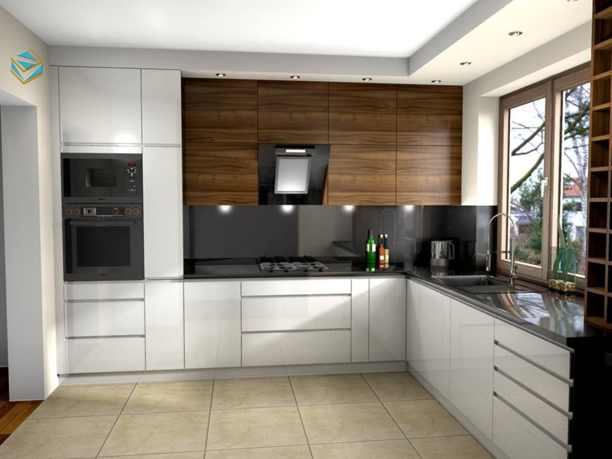 Mẫu tủ sử dụng MDF lõi xanh, thiết kế đơn giản nhưng chắc chắn, tối ưu cho căn hộ nhỏ và tiết kiệm chi phí.