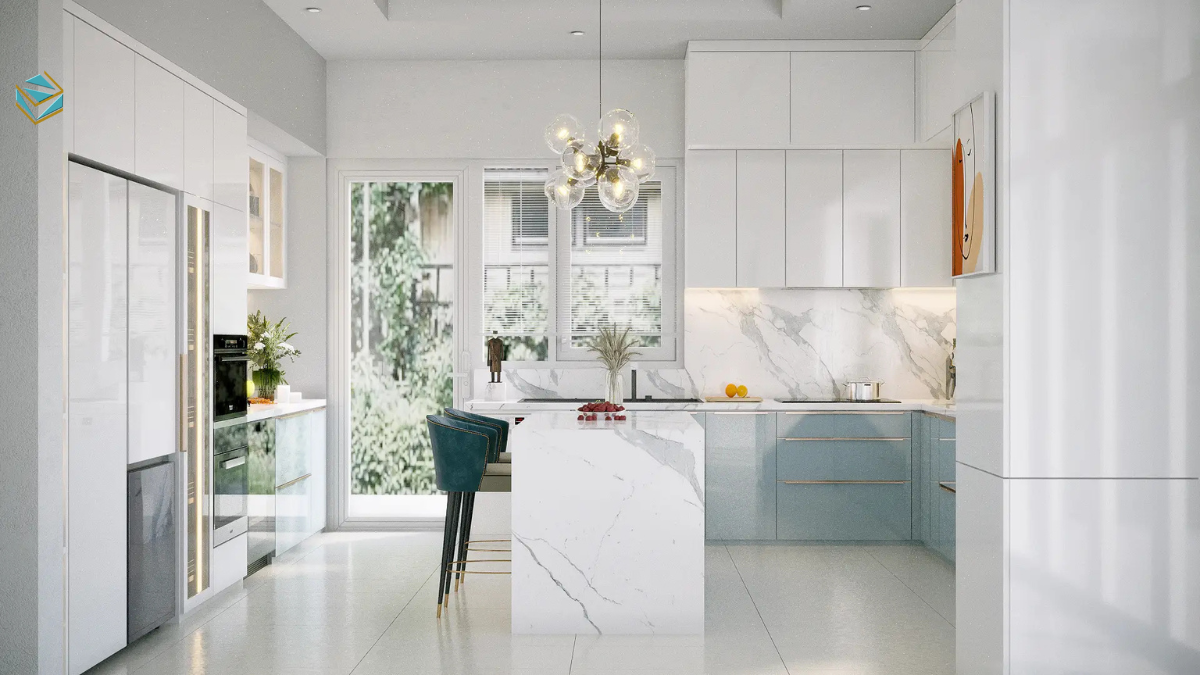 Một mẫu tủ bếp đẹp hiện đại chỉ thực sự bền khi được kết hợp đúng vật liệu, bố trí khoa học và thi công chuẩn kỹ thuật.