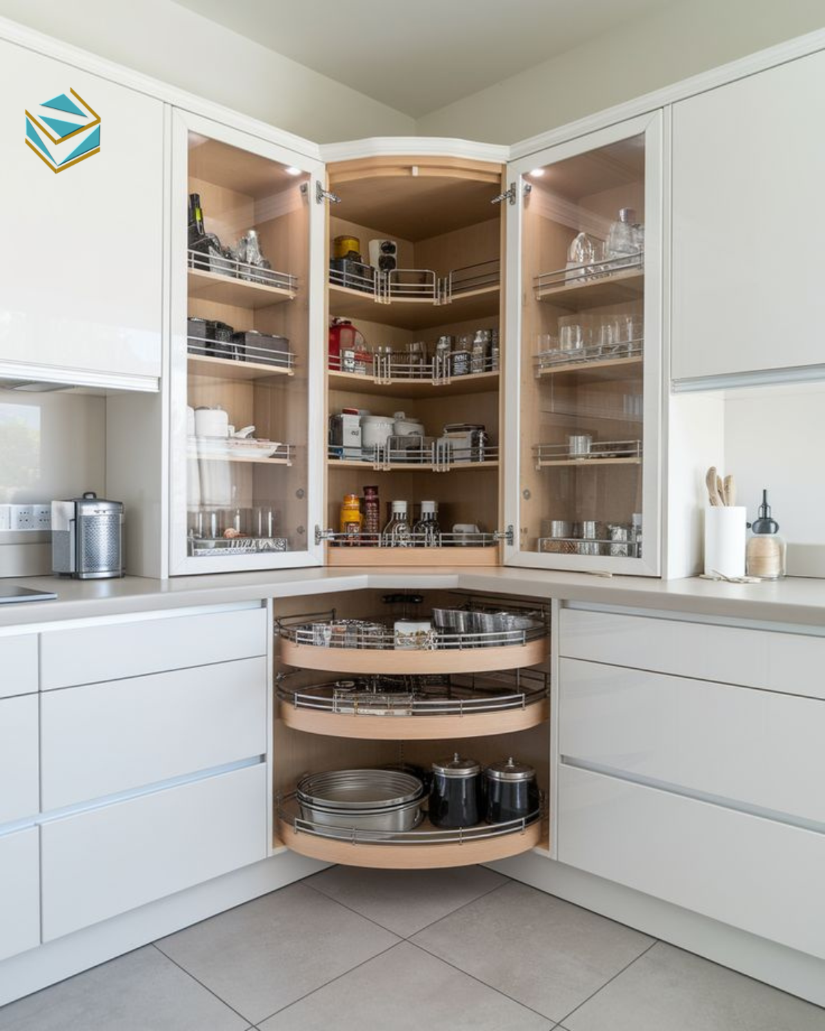 Tủ bếp gỗ công nghiệp sử dụng bề mặt sần hoặc vật liệu kém chất lượng khiến việc vệ sinh hàng ngày mất nhiều thời gian hơn.