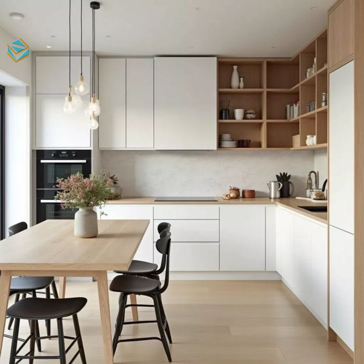 Hệ mâm xoay 270 độ, giá bát nâng hạ và ray trượt giảm chấn tăng hiệu quả sử dụng. Kết hợp cùng Tủ bếp gỗ công nghiệp giúp tối ưu công năng. Giải pháp phù hợp gia đình nấu ăn liên tục.